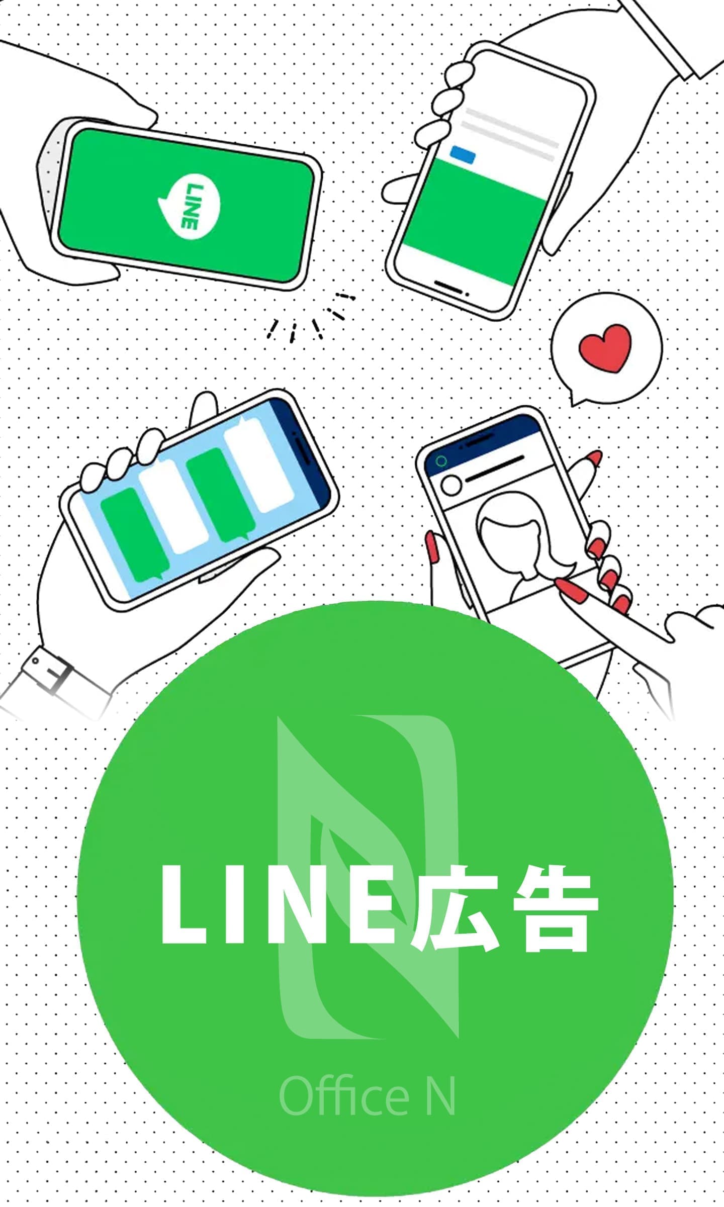 LINE広告|オフィスエヌのWebマーケティング)SNS広告